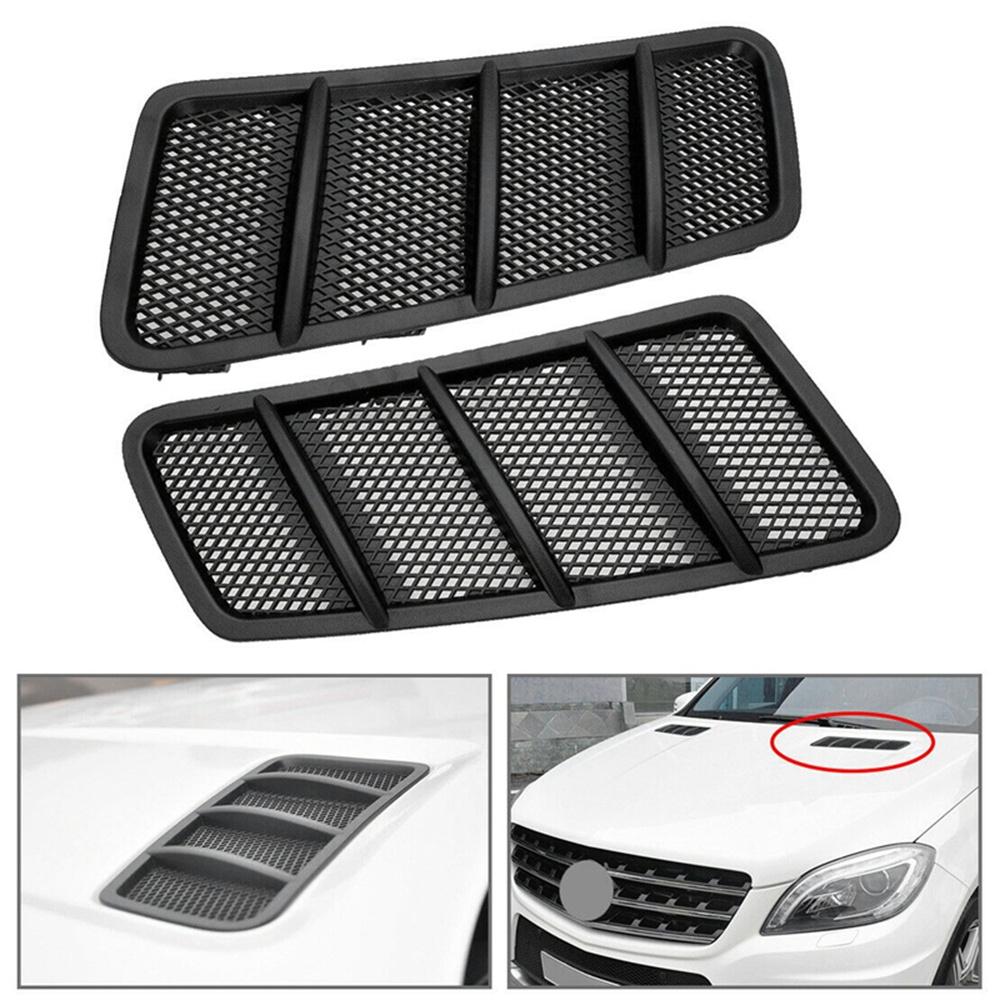 2Pcs Front Left Right Hood Air Vent Grill For 12-15 Mercedes Benz W166 GL ML350