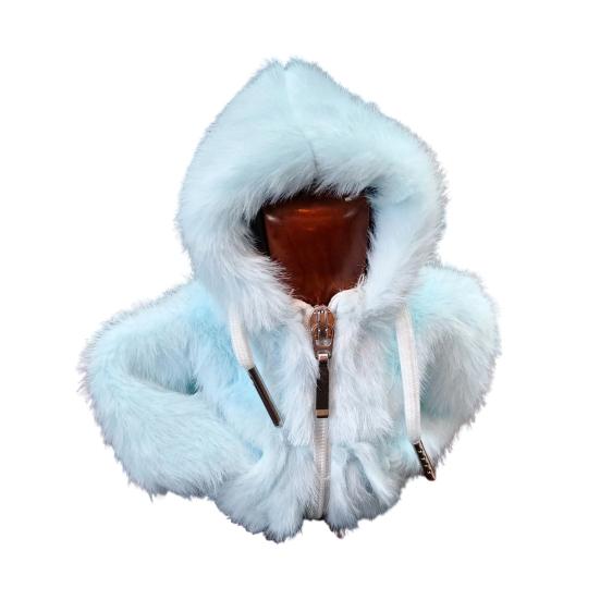 Gear Shift Hoodie Cover Fluffy Gear Shift Knob Sleeve Soft