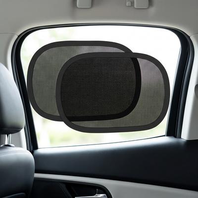 2Pcs Universal Car Sunshades Foldable Auto Side Window Rear Windscreen Mesh Sunshade Cover Car Windshield Accessories Exterior