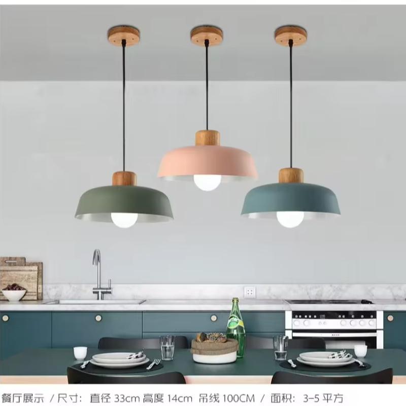 Nordic Style Pendant Lights Restaurant Kitchen Bar Study Bedroom Minimalist Modern Creative Personalized LED Chandelier Hot