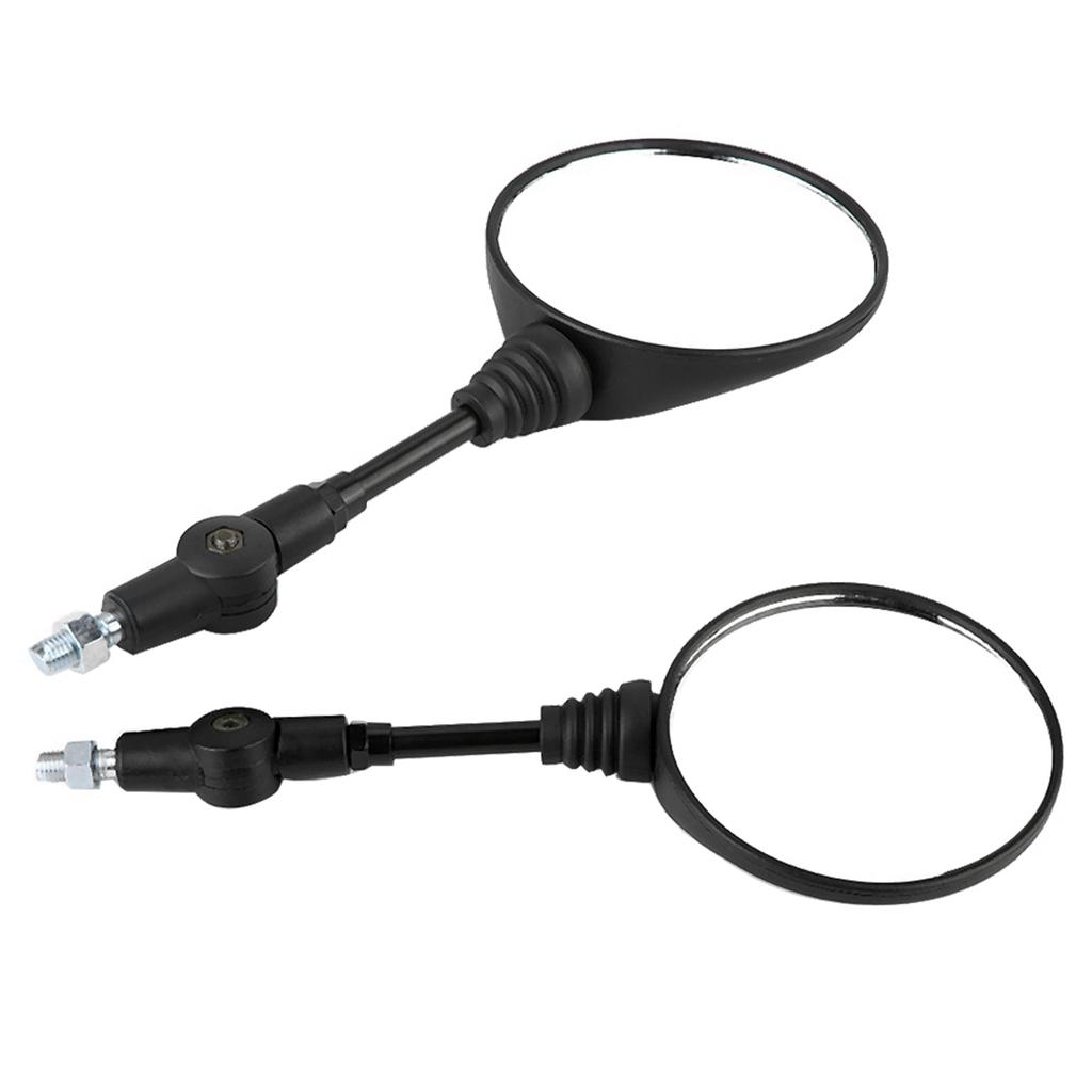 2Pcs Motorcycle Modified Folding Rearview Mirror Round Side Mirrors Replacement for KLX250 KL250