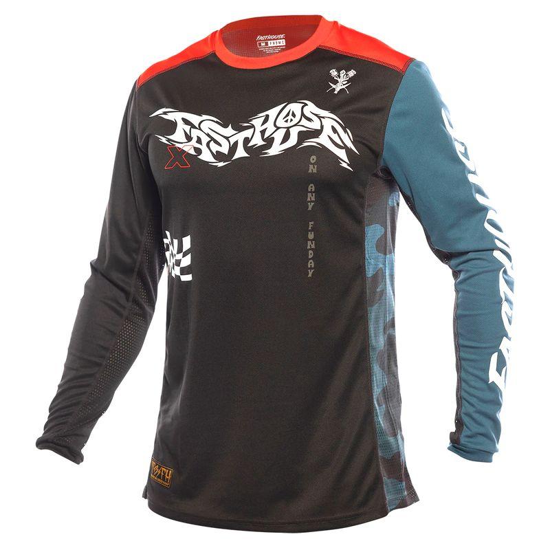 Fasthouse Vintage Off-Road Track Cycling Suit Sunscreen Suit Motorcycle Suit Rally Suit Knight Suit