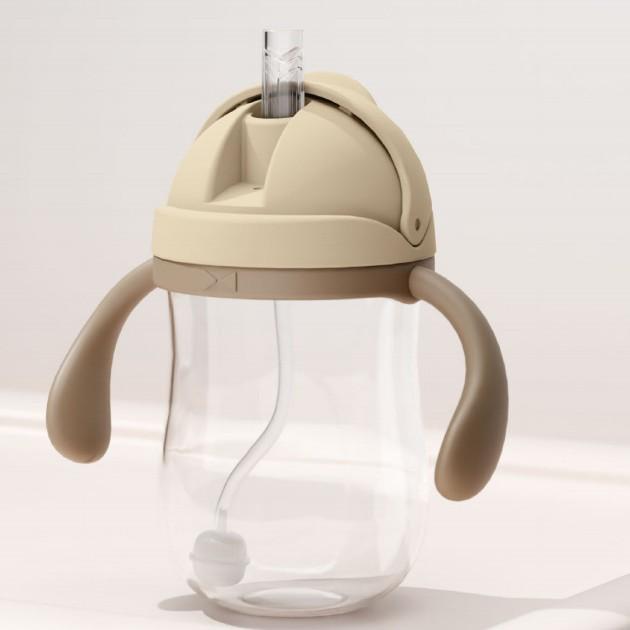 Newborn Baby Bottle Sippy Cup - Tritan Straw Cup, Drop & Leak-proof, Ideal for Infants & Children