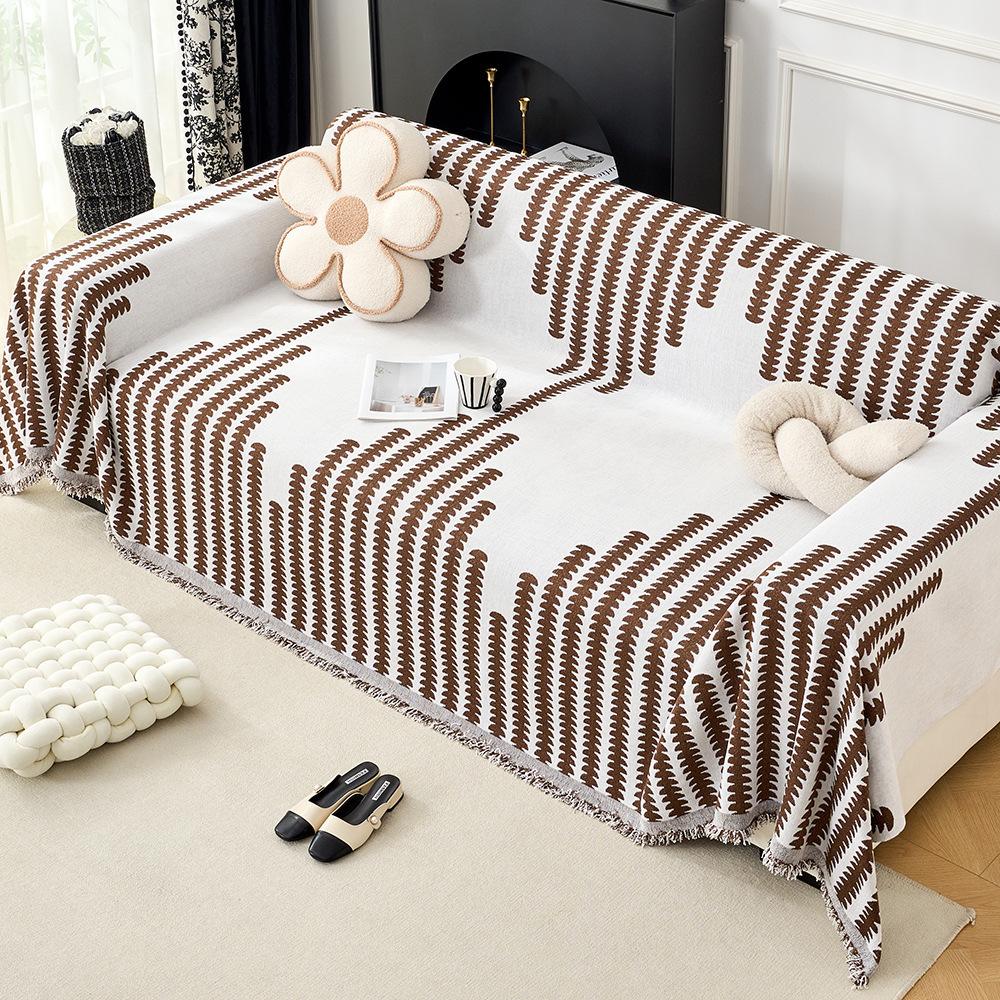 Chenier Sofa Towel Cover, Simple and High-end One-piece Sofa Cushion Cover Blanket, All-inclusive Sofa Cover for All Seasons