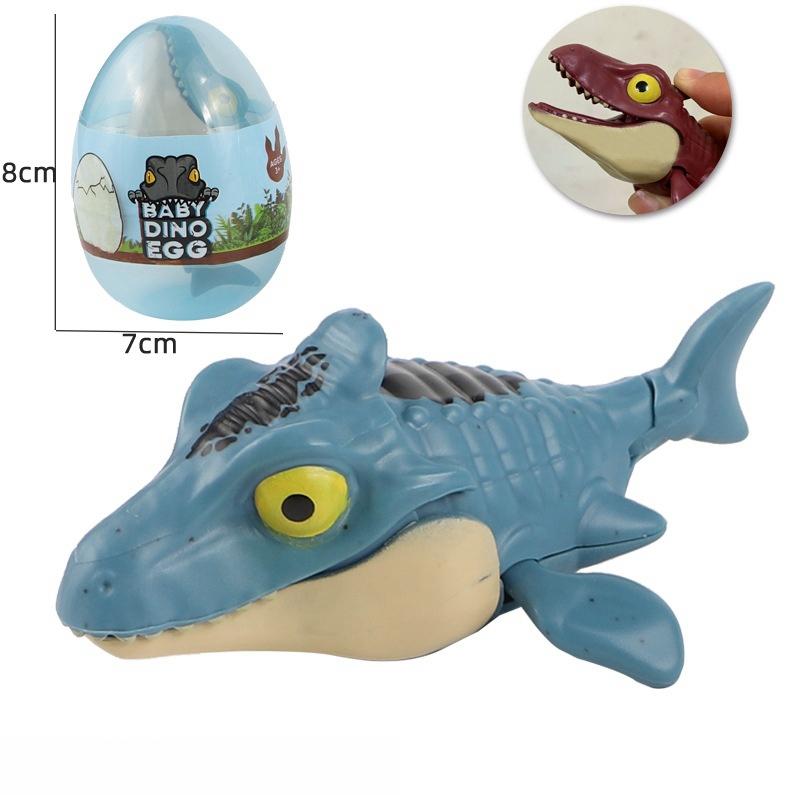 Finger Dinosaur Egg Toys For Kids Simulation Biting Hand Movable Joints Jurassic Dino Model Tricky Toy Creative Birthday Gifts