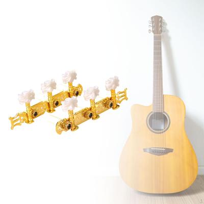 2 Adet Klasik Gitar Akort Burgusu, Tel Düğmeleri Anahtar Burgular, Makine Kafaları Akort Aleti için