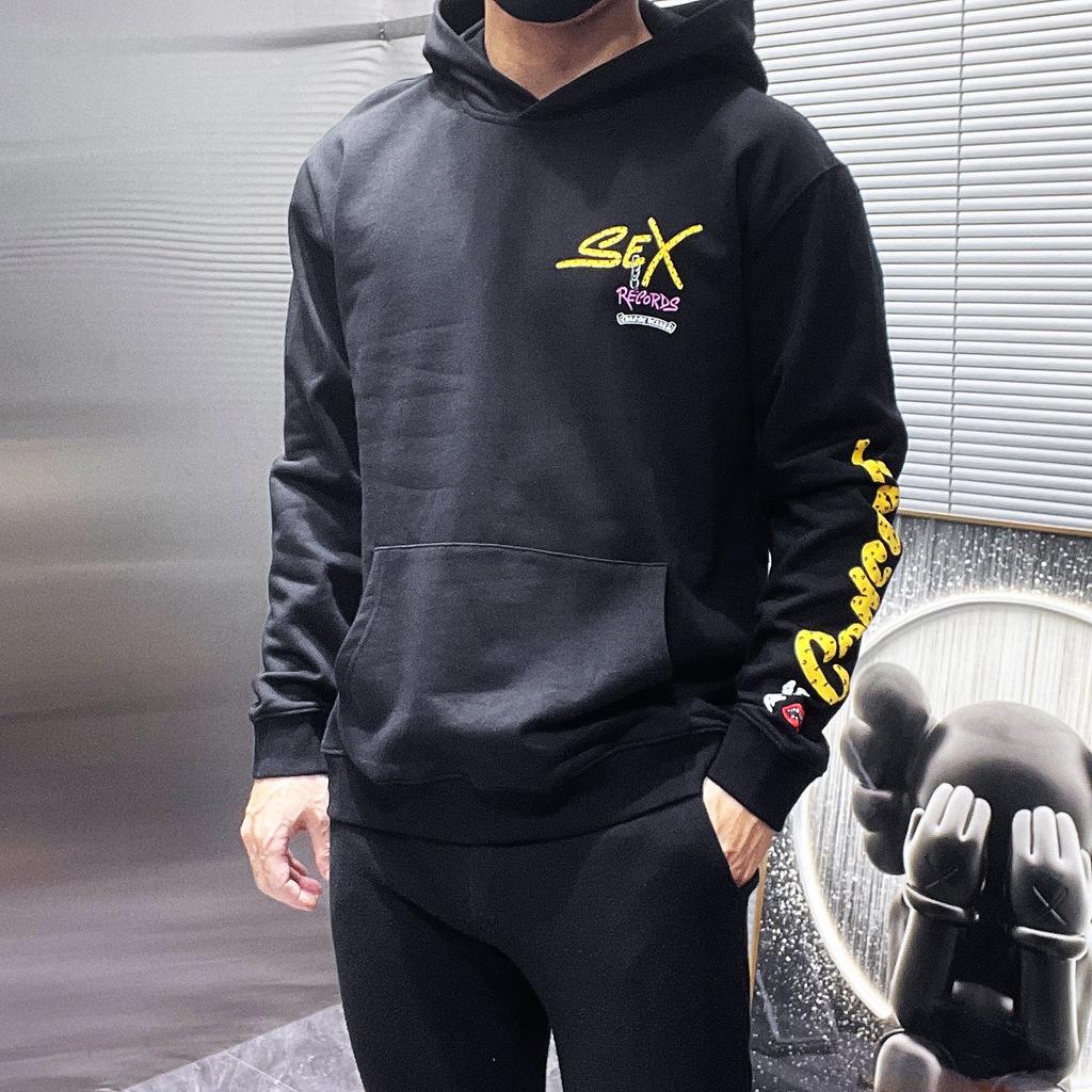 8398 CHROME HEARTS 2025 New Spring and Autumn Plus-size Thin Style Classic Style Logo Hooded Sweatshirt for Couples