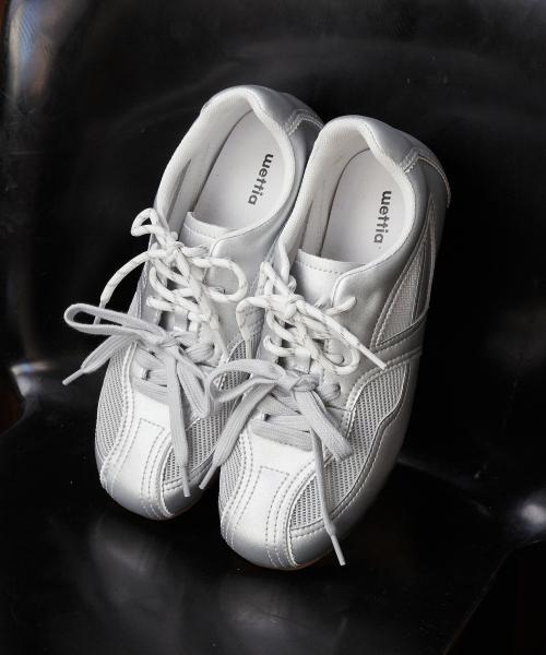 [Witthia] Real Suede Double Bow Sneakers [WBLC58510]