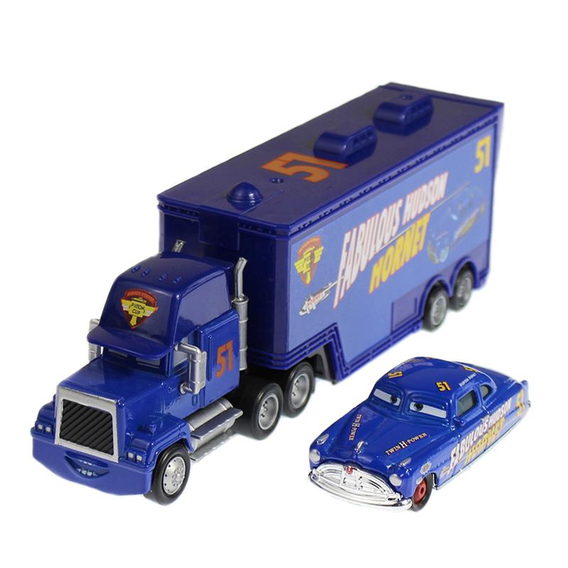 Disney Pixar Arabalar 2/3 oyuncak araba Şimşek McQueen Chick Hicks Carking Mater 1:55 Döküm Metal Alaşım Model Oyuncak Çocuk Hediye