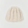 HANDMADE CHUNKY BEANIE IN IVORY