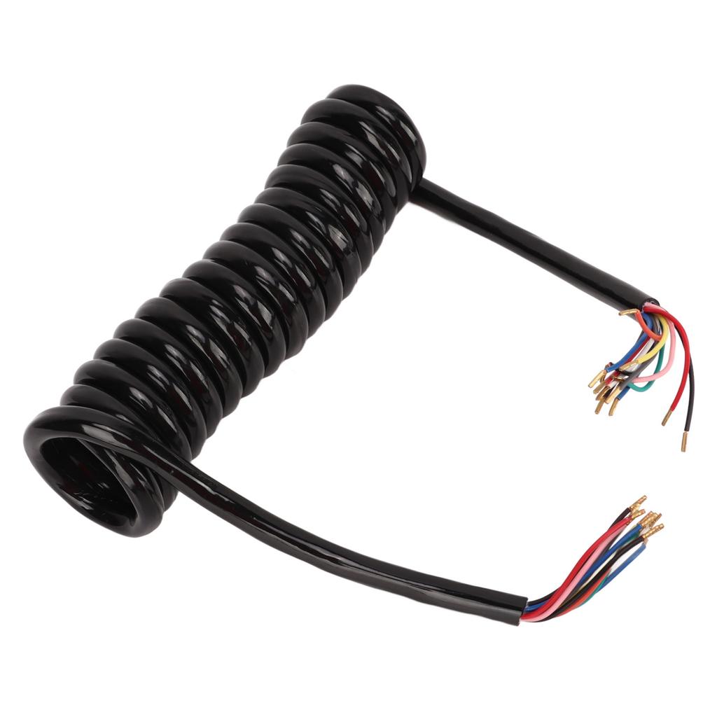 Trailer 13 Core Coiled Cable Insulated Sheath Copper 20AWG Power Extension Cable 9.8ft