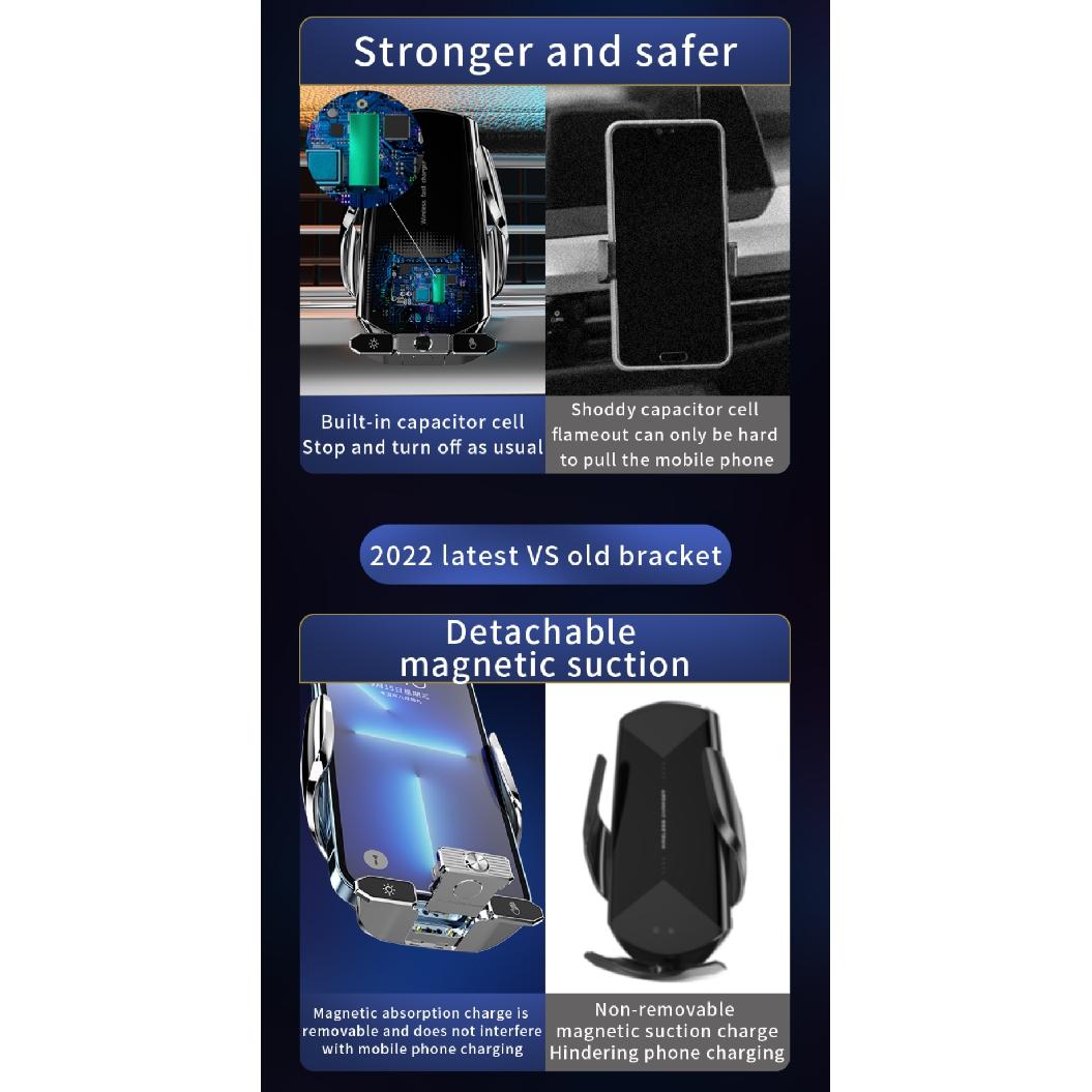 Быстрое автомобильное беспроводное зарядное устройство 300 Вт для Samsung Galaxy Note 20 — фото 9