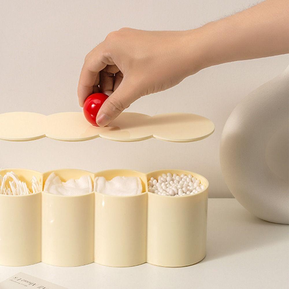 Portable Cotton Swab Holder Plastic Makeup Organizer Durable Cute Toothpick Box  Kitchen Supplies