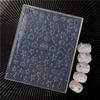 1 Stück Nagelform Kranich Schwan Seestern Muschel Nagelkunst Schablonen 3D Silikon Relief DIY Nageldekoration Maniküre Design Werkzeuge