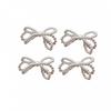 10X DIY Crystal Beads Bow Decor Pendant Clothing Earrings Hat Bow Sew Accessory