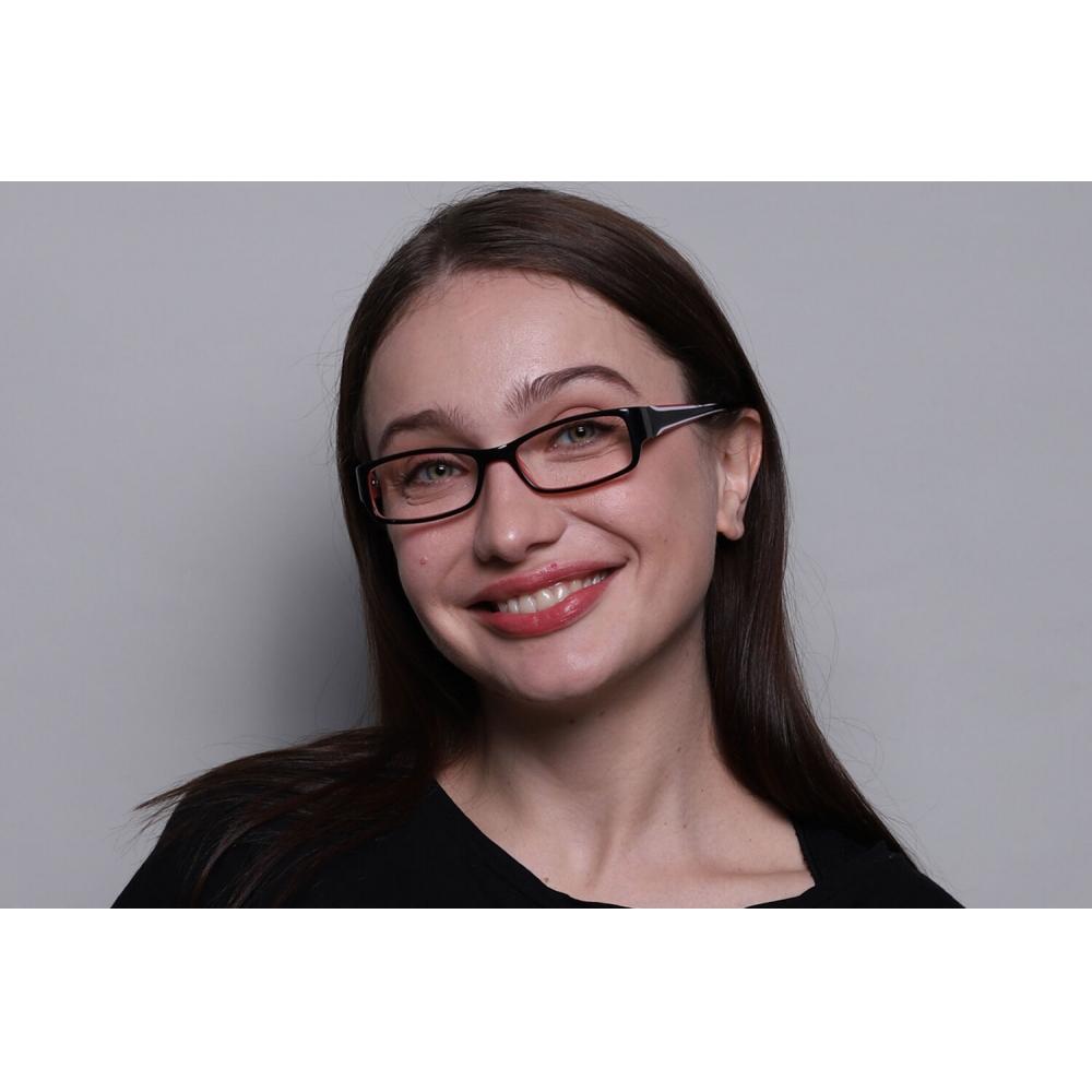 Full Rim Rectangle Black Smartbuy Collection Hannah A167c Fashion Women Eyeglasses