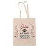 Tote Bag - PLANETEE - « Julie the Most Beautiful » - Jute - Printed In France - Reusable