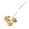 Gold Fan Leaf Simulated Flower Golden Color Plastic