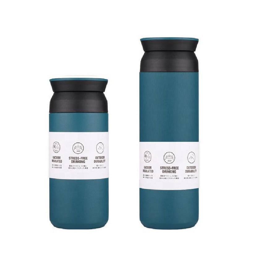 Simple Japanese Stainless Steel High-Value Men'S And Women'S Thermos Cups, Portable Coffee Cups, Car-Mounted Element Water Cups
