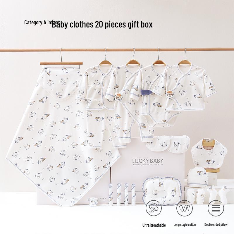 Newborn Autumn/Winter Gift Set: Baby Clothes and Full Month Celebration Suit