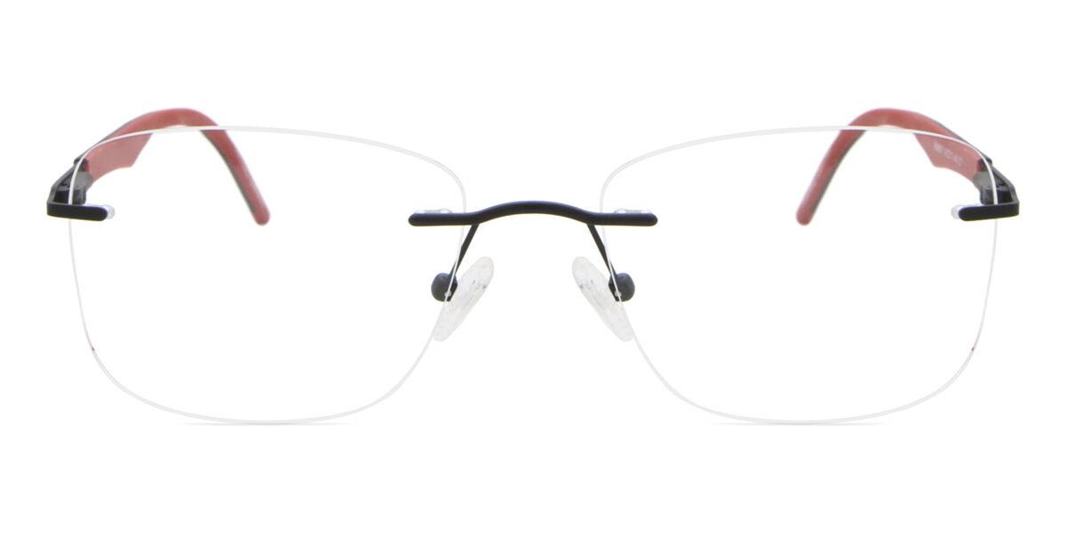 

Rimless Square Black Smartbuy Collection Harleigh Wm6501 C1 Fashion Unisex Eyeglasses Black/55