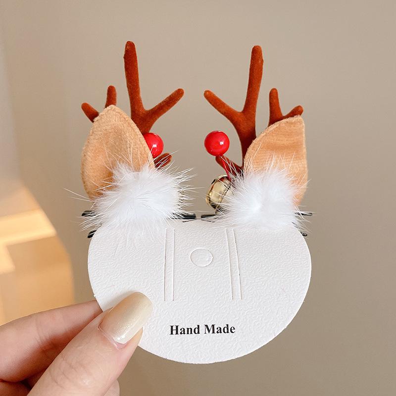 Festliche 2025 Geweih Haarspangen - Niedlicher Rentier Kopfschmuck & Haarnadeln für Weihnachten