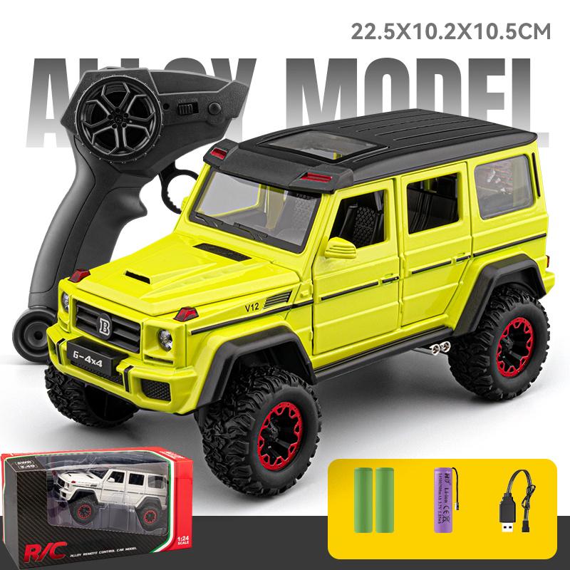 1:24 G500 RC Cars Off Road SUV Alloy Metal Diecast Model Car High Simulation Home Trendy Ornaments Collection Hobby Gifts Friend