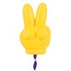 Cute Victory Finger Car Antenna Topper Eva Decorative Car Topper Balls Yellow