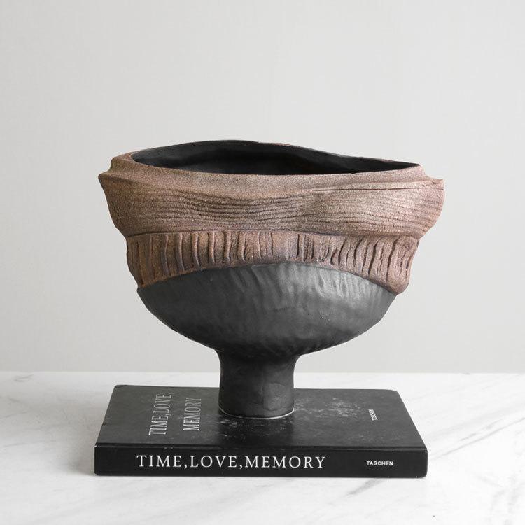 Resin Vase Handmade Ornaments Irregular Flowerpot Flower Arrangement Accessories Home Decoration Accessories