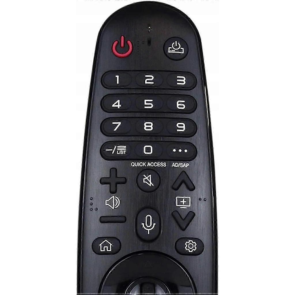 For LG AKB75855501 Smart TV Black Remote Control Replacement with Home Entertainment System Compatibility Less