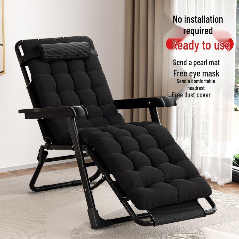 Portable Folding Lounge Chair Bed for Office, Naps, Camping, and Relaxation