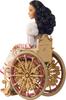 Mattel Accessoires de Poupée de Mode Universels Evil Nessarose avec Cheveux Bouclés Bruns Articulés Style Bal & Fauteuil Roulant, Cheveux, & Amovibles,