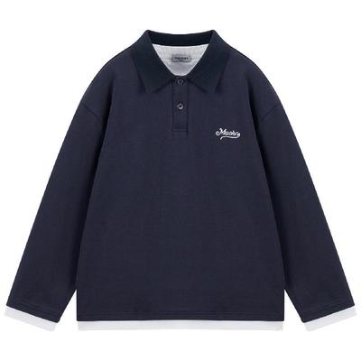 Mucmukn Boys' 7A Antibacterial Layered Polo T-Shirt