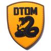 DTOM Gadsden Snake Morale Patch - Hook & Loop PVC Velcro