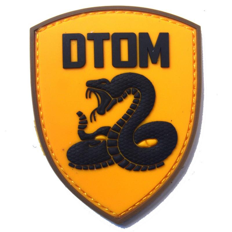 DTOM Gadsden Snake Morale Patch - Hook & Loop PVC Velcro