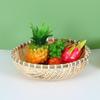 Round Handmade Bamboo Storage & Winnowing Basket - Farmhouse Fruit & Vegetable Basket