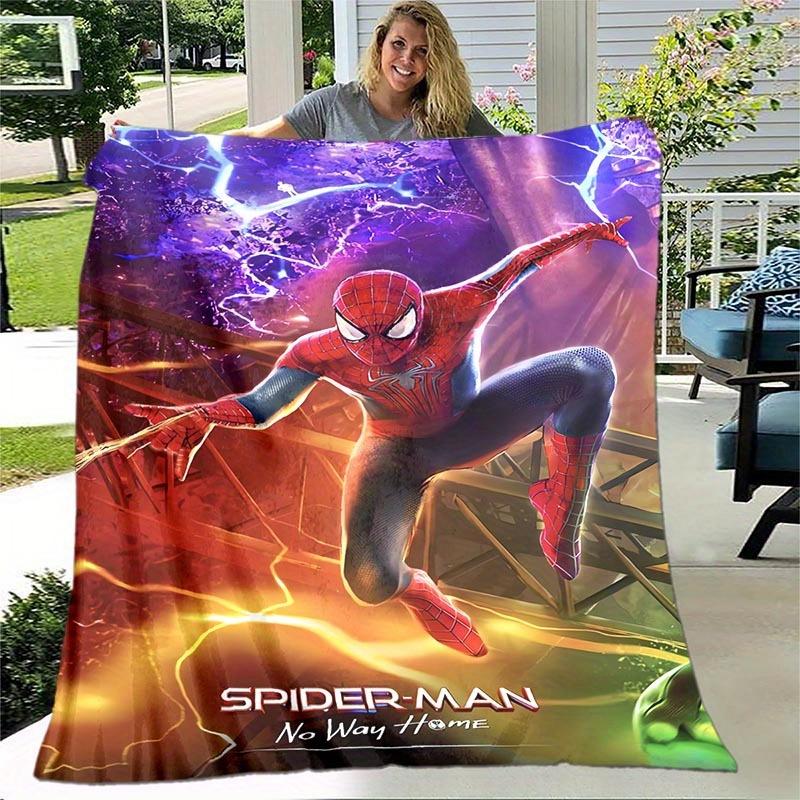 1pc Spider-Man Printing Blanket - Soft, All-Season Throw for Living Room, Bedroom,Personalized Gift with Adorable Cartoon Design