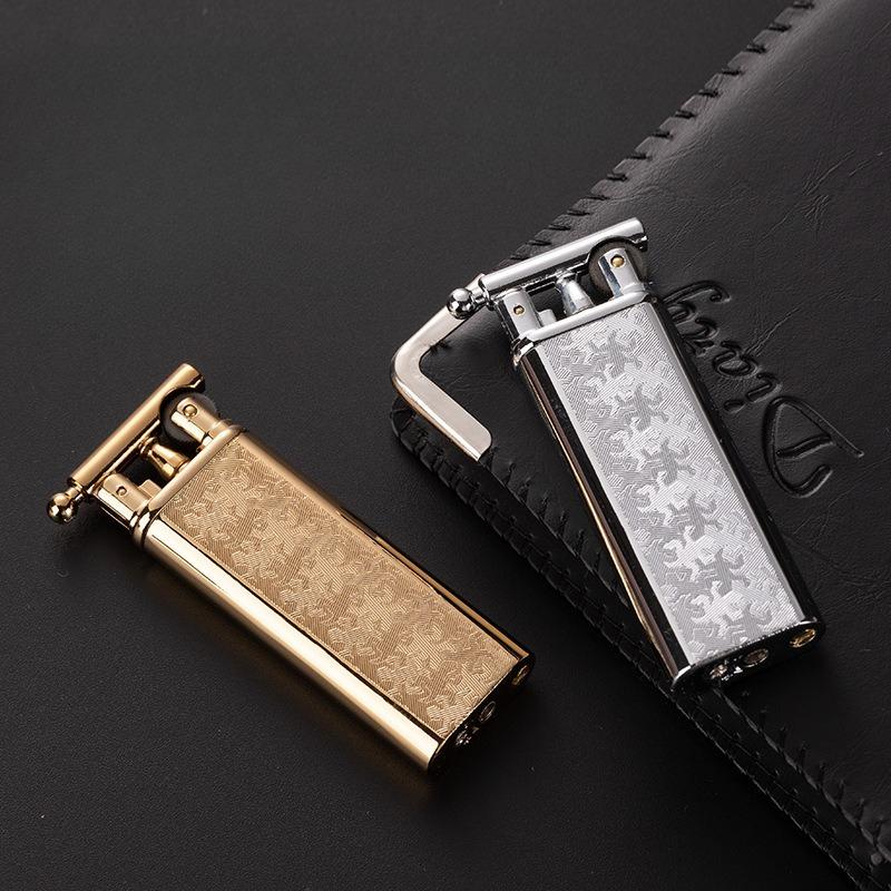 New Vintage Grinding Wheel Lighter Metal Creative Classic Personality Mini Igniter Gift Men's Premium Cigarette Accessories