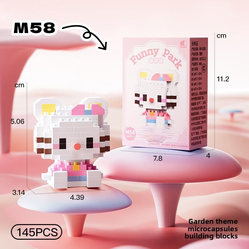 Melody Snow Lotso White Cartoon Micro Blocks Set For Children Toy Educational