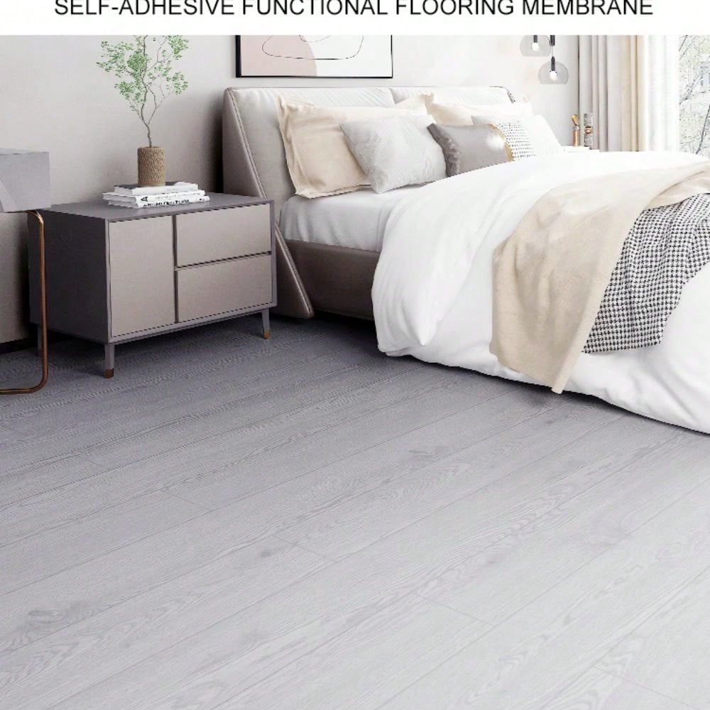 Förtjockade Golvklistermärken med Träådring Kök Halkfria Badrum Vattentäta Golv Mark Slitstarka Vardagsrum Klistermärken Gåvor