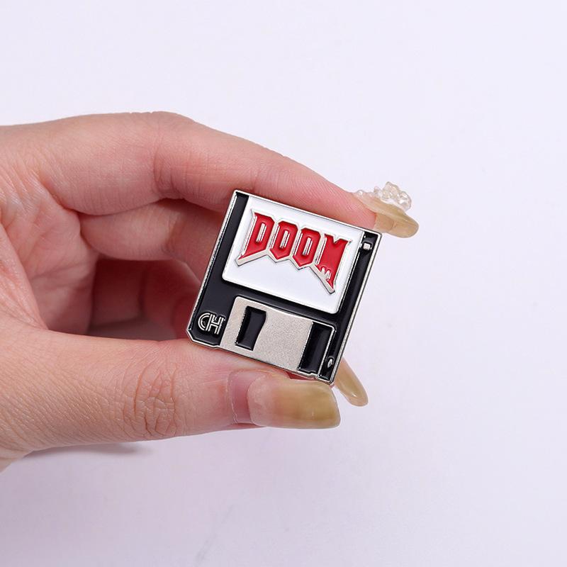 Anime Character Charming Metal Brooch With Elegant Letter Design For Personalized Accessories
