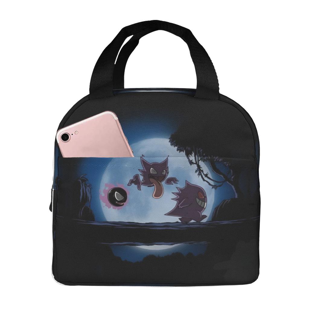 Custom G-Gengars Insulated Lunch Bag for Camping Travel Cartoon Leakproof Cooler Thermal Lunch Box Unisex