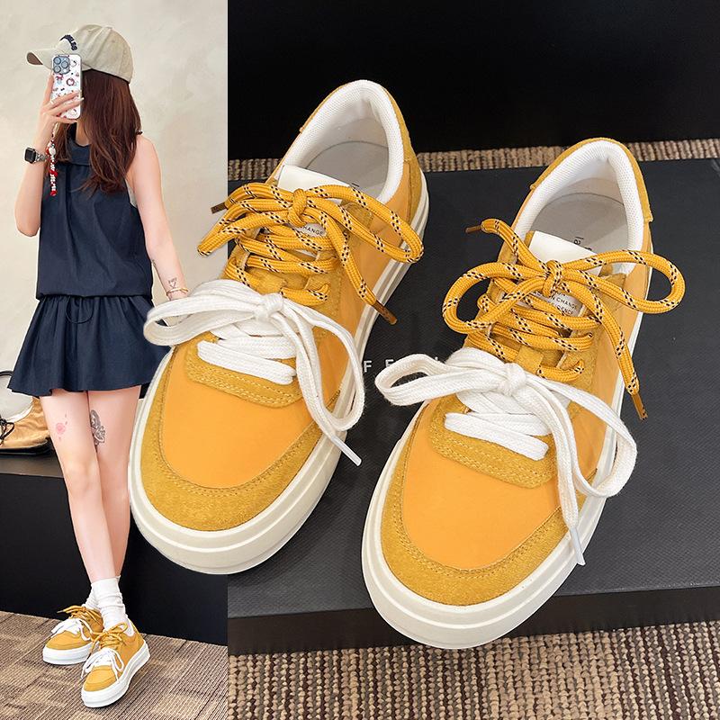 Versatile retro niche board shoes women's 2025 summer new thin thick-soled soft-soled fashion sports and leisure espadrilles