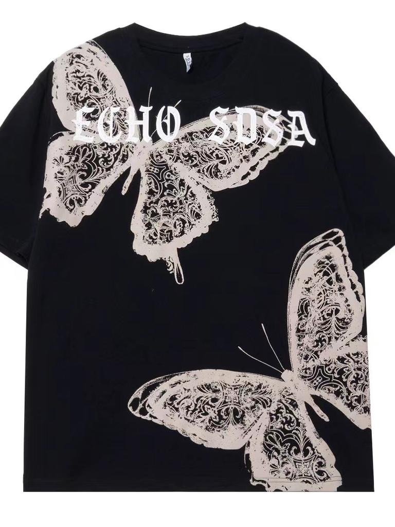 New Y2k T Shirt Fashion Summer Hawaii Streetwear Pullover Vintage Clothes T-Shirts Short Sleeve Oversized Loose O Neck 6XL