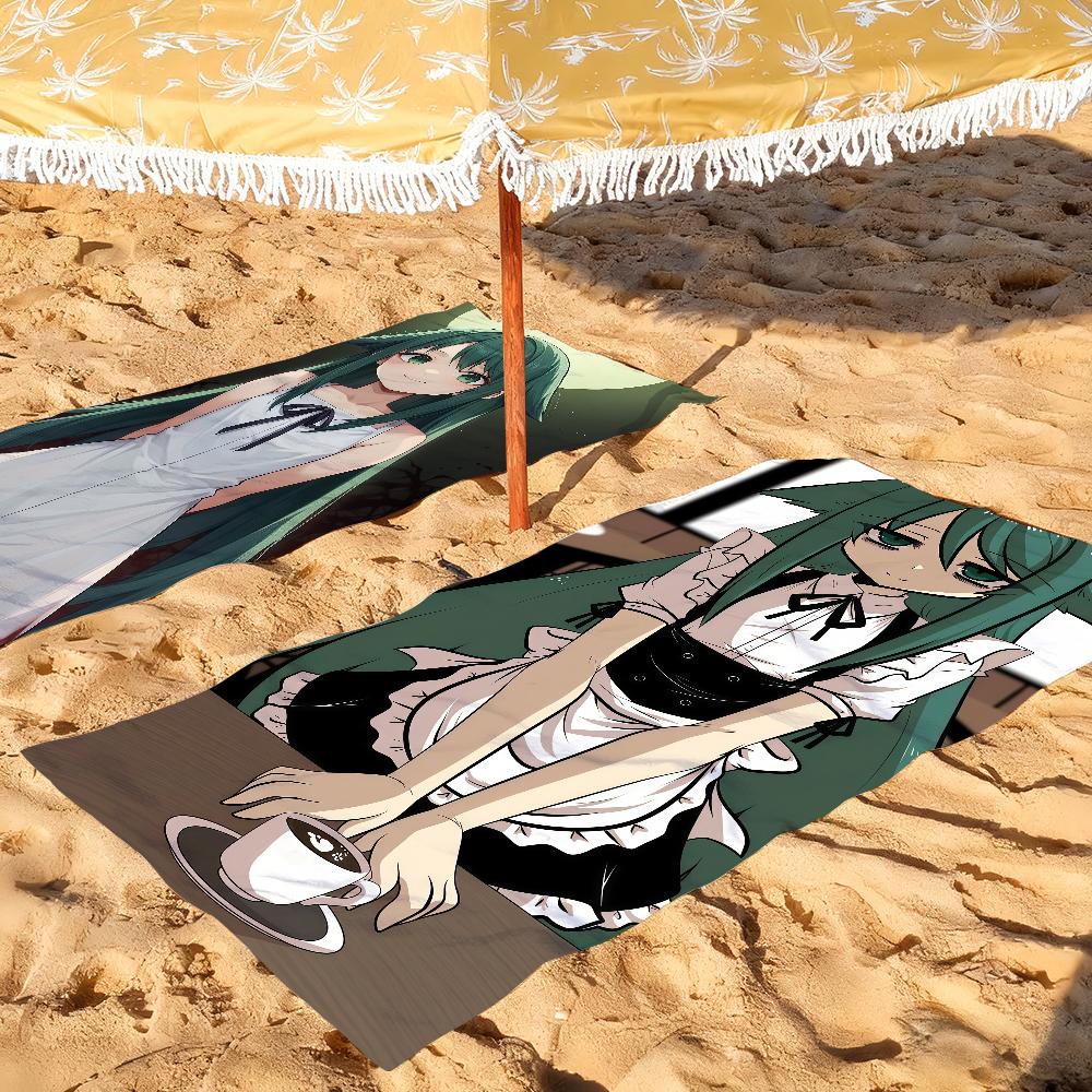 The S-Song of S-Saya Anime Towel Drying Bath Towel Applicable To Light Swimming Camping Yoga Beach Out