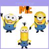 Ich Einfach Unverbesserlich Minions Bob/kevin/stuart Spielzeug Puppe Modell Actionfigur für Kinder Ungiftig Kein Ausbleichen Perfekter Kuchenaufsatz Heimdeko