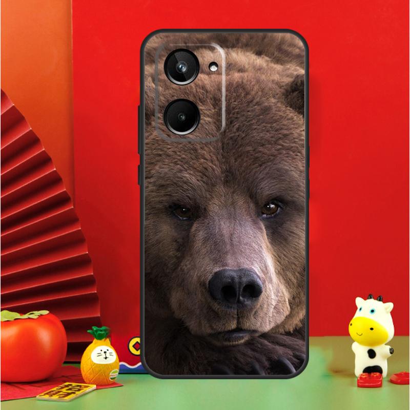 Grizzly Bear For Realme GT6 GT7 15 Pro 10 11 12 13 14 Pro Plus C65 C67 C63 C61 C55 C51 C53 C35 C75 Case