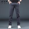 JEEP SPIRIT Men's Straight-fit Stretch Casual Pants for Autumn/Winter