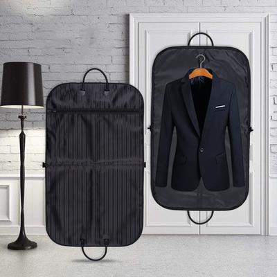 Sacos para roupas, capas de roupas respiráveis e laváveis, bolsa portátil reutilizável para terno, bolsa para capa de roupas à prova de poeira, bolsa para terno de pano Oxford
