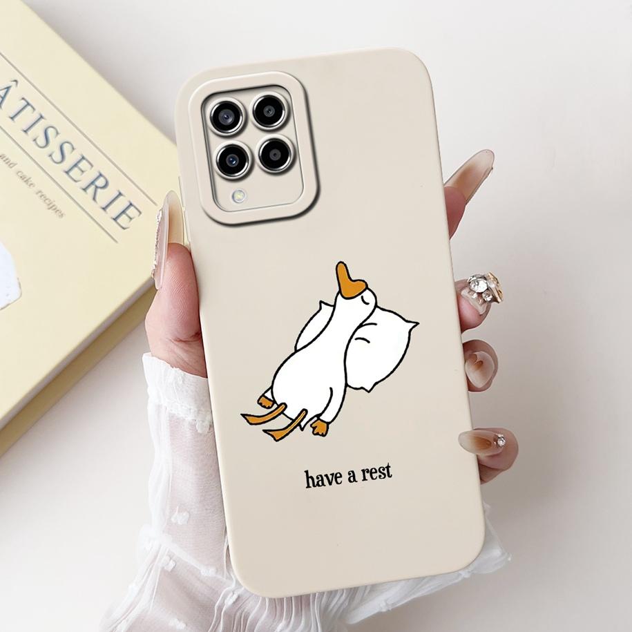 For Samsung M33 M53 5G Case SM-M336B SM-M536B Camera Protection Soft Cover On Samsung Galaxy M33 M 33 M 53 GalaxyM53 Flower Case